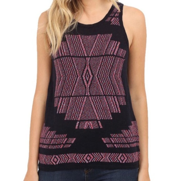 Lucky Brand Tops - LUCKY BRAND Americana Stretch Knit Tank Top SMALL